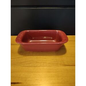 Longaberger Paprika Woven Traditions Small Loaf Pan